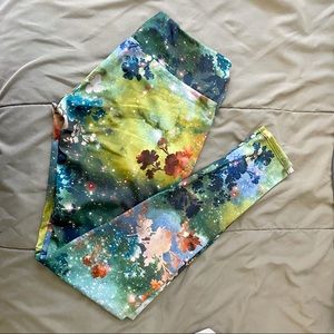 Onzie Galaxy Floral Yoga Leggings - S/M